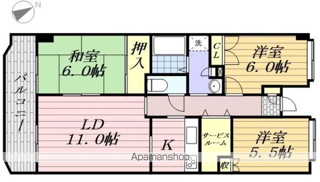 レジデンス穴川の間取り写真