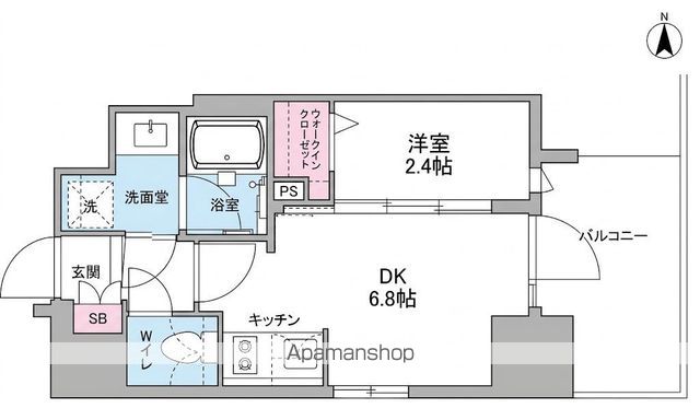 シーズンフラッツ南森町PREMIERの間取り写真
