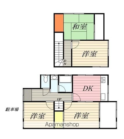 和歌山市杭ノ瀬の戸建ての間取り