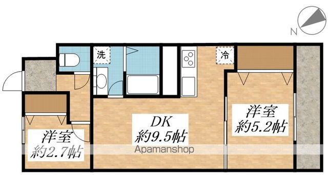 【武蔵野市吉祥寺北町のマンションの間取り】