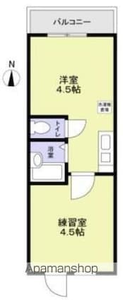 モデラート[1DK/27m2]の間取図