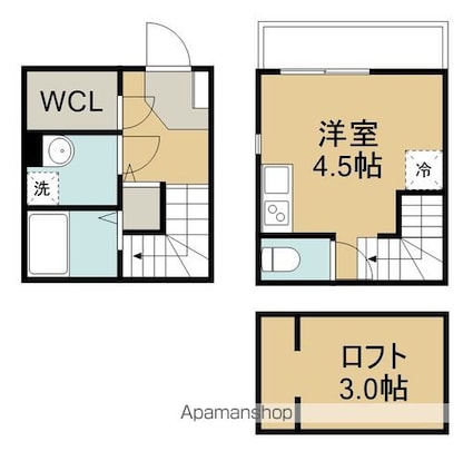 ＲＹＯ[1R/26.14m2]の間取図