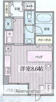 コンフォート荻窪[1K/30m2]の間取図