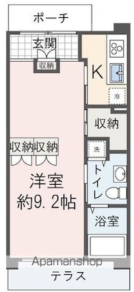 ７ｔｈ　ＡＬＬＥＹ[1K/28.05m2]の間取図