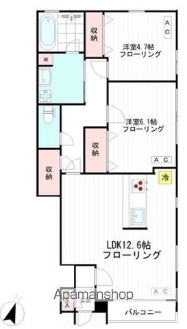 【テラスハウススリーエスの間取り】