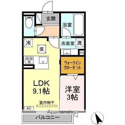 ワイズヴィラ岐南WESTの間取り写真
