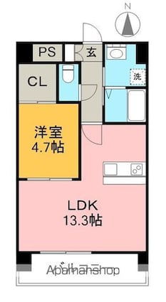 Ｍｏｌｔｅ　Ｓｔｅｌｌｅ[1LDK/43.99m2]の間取図