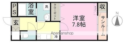 サニー　プレイスⅡ[1K/32.76m2]の間取図