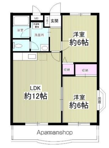 【流山市向小金のマンションの間取り】