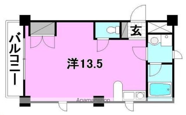 ベルハイム３８[1R/32m2]の間取図