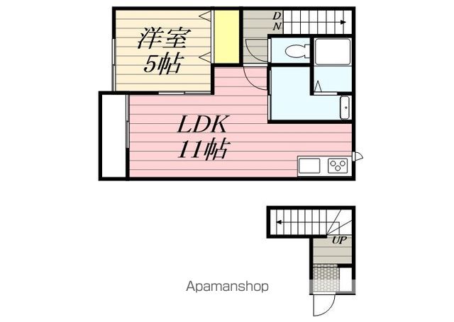 【アテレーゼＯＮＥ津福今町の間取り】