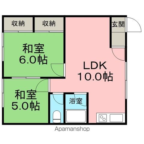 北隆ハイツの間取り写真