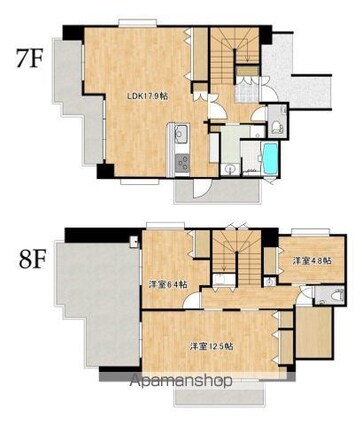 フォーセゾン中広[3LDK/123.61m2]の間取図