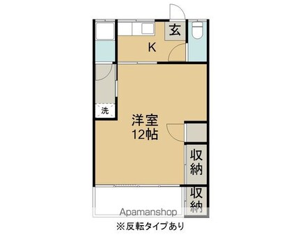 長野県長野市大字高田[1K/40m2]の間取図