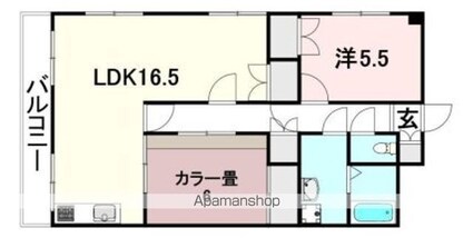 ハープ・スクウェアー[3LDK/66.34m2]の間取図