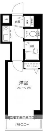 東京都中野区本町３丁目[1K/19.76m2]の間取図