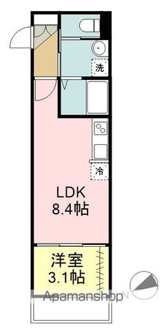 河原町レジデンスB棟の間取り写真