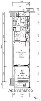 ベルシード板橋本町プレミアⅡ[1LDK/35.55m2]の間取図