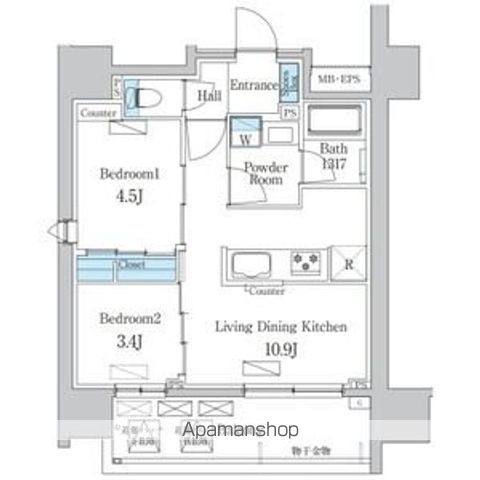 デュオフラッツ今池フレナの間取り