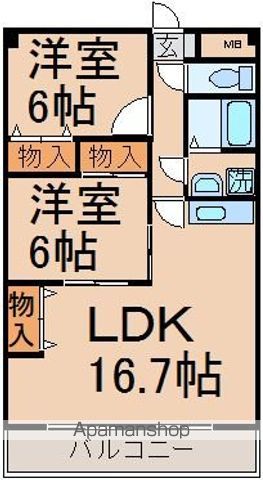 コンフォール霞の間取り写真