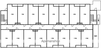 月光東福山駅前[1LDK/29.85m2]の配置図
