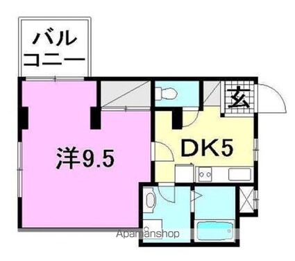 Ｍ・Ｃマンション[1DK/32m2]の間取図