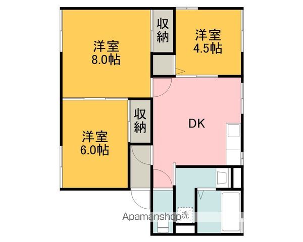 シティハイム己斐 A棟の間取り写真
