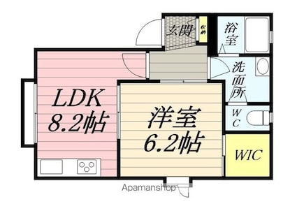 神奈川県横浜市磯子区洋光台３丁目[1LDK/36.4m2]の間取図