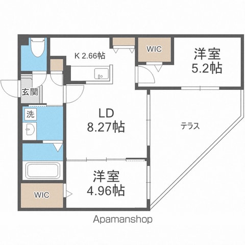 SーRESIDENCE琴似4条の間取り写真