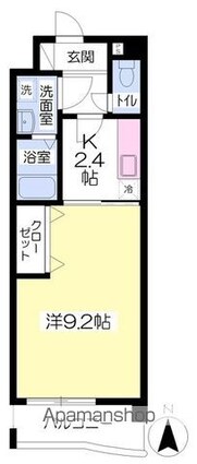 Ｃｉｅｌｏ　ａｚｕｌ[1K/28.6m2]の間取図