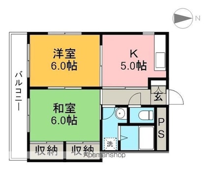 ＳＫ＆Ｎ[2K/42.2m2]の間取図