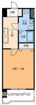 カサグランデリバーサイドⅡ[1K/32m2]の間取図