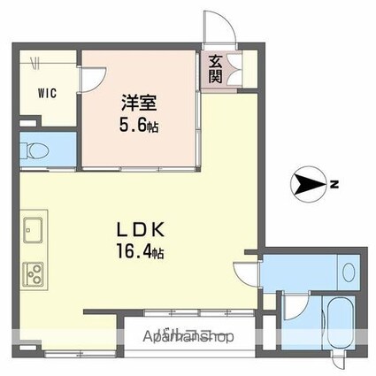 アランチアＭＫ[1LDK/47.64m2]の間取図