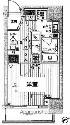 スカイコートＴＯＫＹＯスカイツリー[1K/25.88m2]の間取図