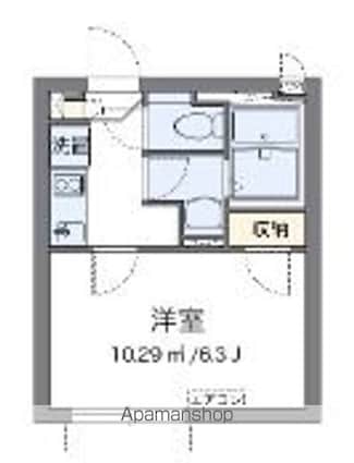 クレイノクラウドⅢ本郷[1K/20.49m2]の間取図