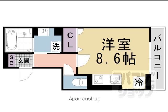 ヴェルソー石山の間取り写真