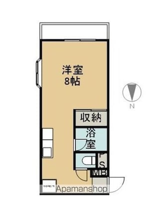 第２メゾン西丸[1R/29m2]の間取図