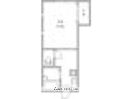シャトー東条[1K/20m2]の間取図