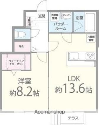Ｃａｓａ横町[1LDK/52.16m2]の間取図