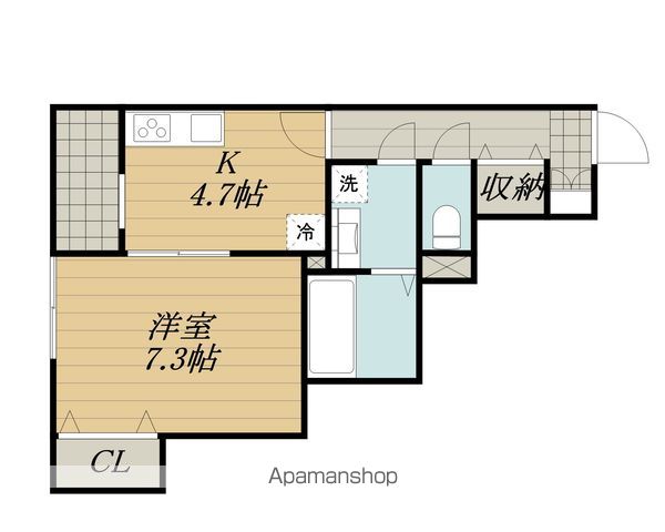 【日野市旭が丘のマンションの間取り】