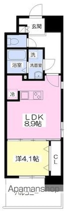 ｆｏｒｔｅ松前町[1LDK/36.92m2]の間取図