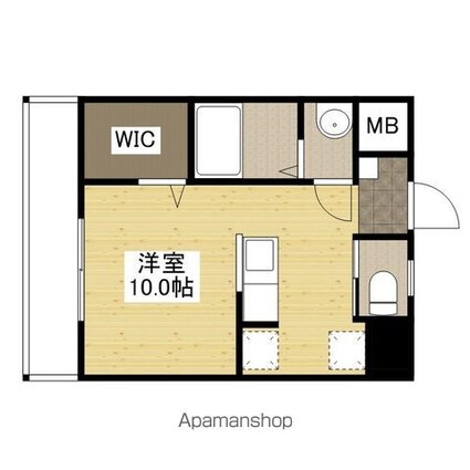 広島県広島市安佐北区可部９丁目[1R/24.3m2]の間取図