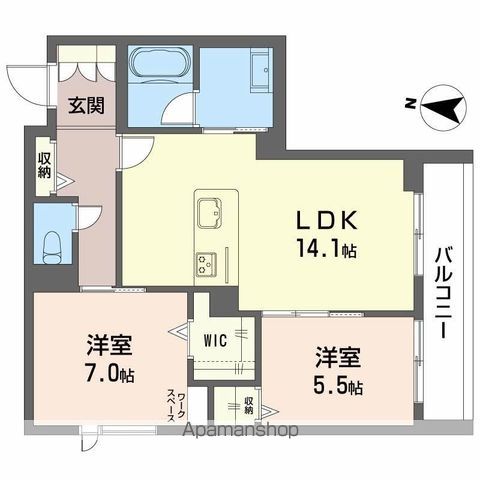 モンジュ広沢の間取り写真