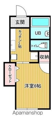ＨＯＵＳＥ　ＮＫ[1K/23.18m2]の間取図