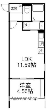 ＧＲＡＤＵＳ八千代台Ⅴ[1LDK/35.15m2]の間取図
