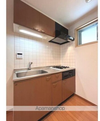 東京都目黒区東が丘２丁目[1K/25.2m2]のキッチン