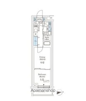プラネソシエプラス桜台[1DK/31.71m2]の間取図