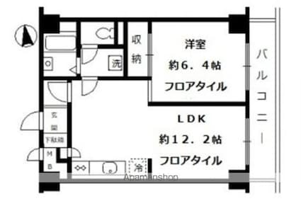 メゾン淀橋[1LDK/42.75m2]の間取図