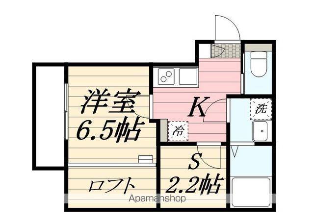 ＫＩＳ松戸市馬橋アパート２期の間取り