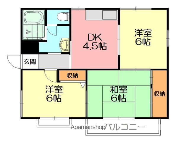 モンテブラン平塚Kの間取り写真